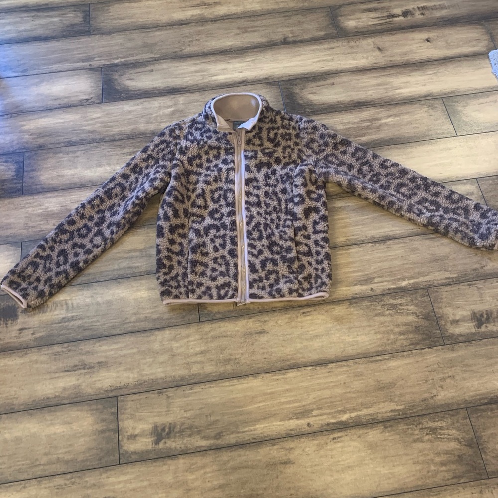 Leopard print zip fleece!!